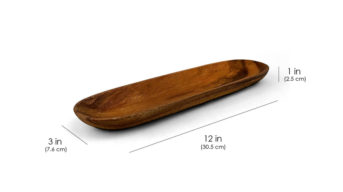 Wooden Oval Rectangular Plate Wooden Platter