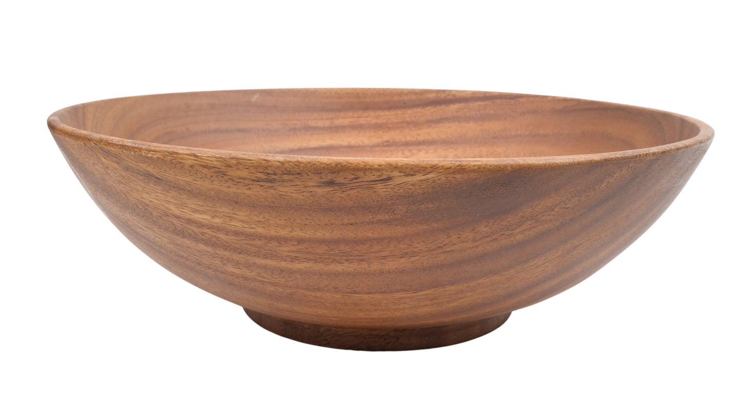 Wooden Wok Bowl Salad Bowl