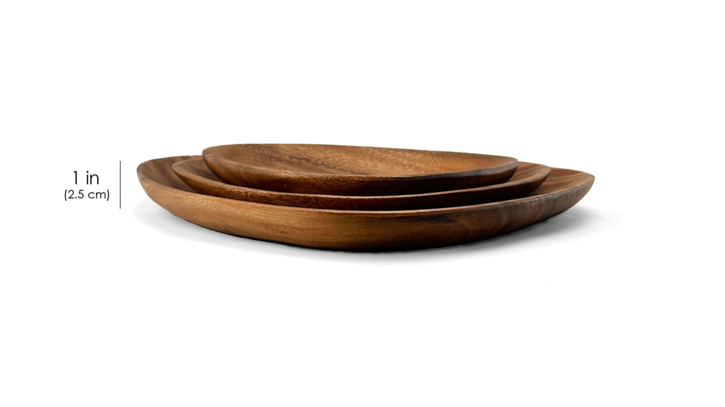 Wooden Triangle Plates Wooden Platter
