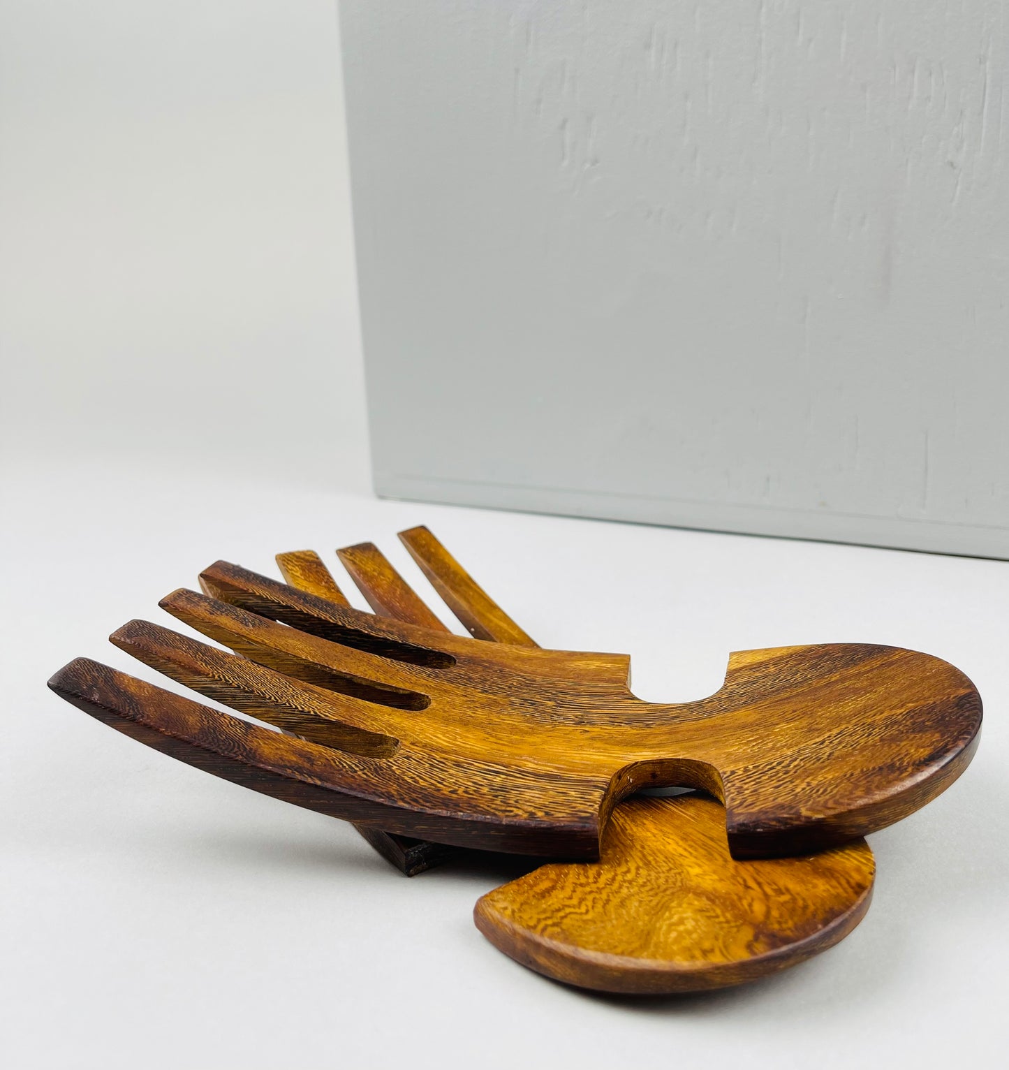 Wood Salad Tosser Set