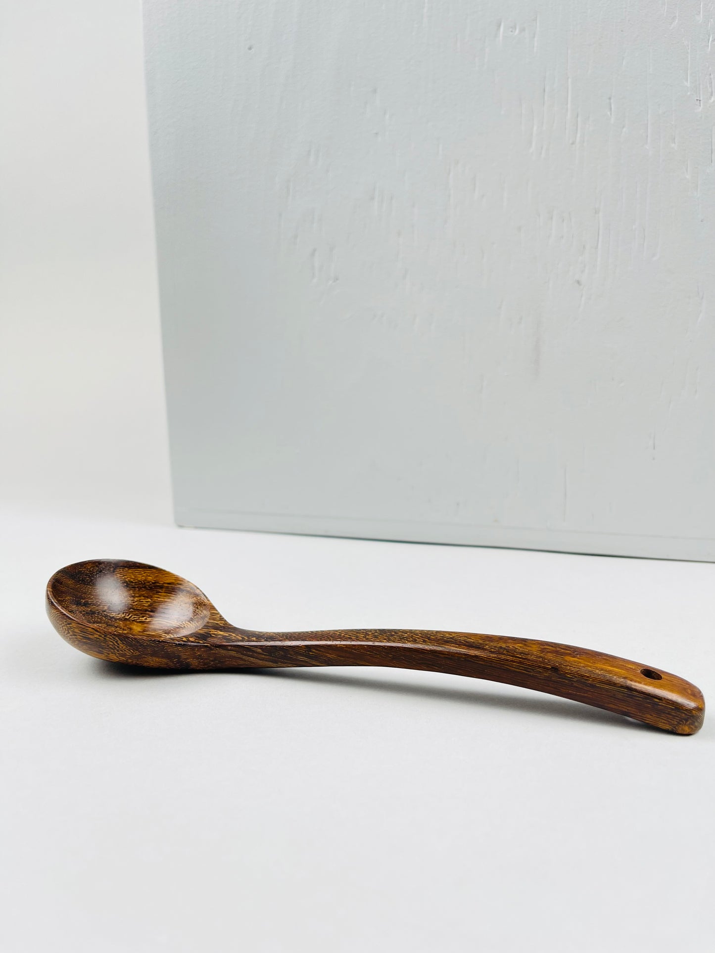 Wood Soup Ladle – Round and Oval with Slanted Handle