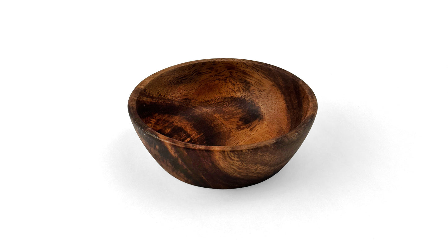 Wooden Squash Bowl Spice Bowl Sauce Bowl Dipping Bowl