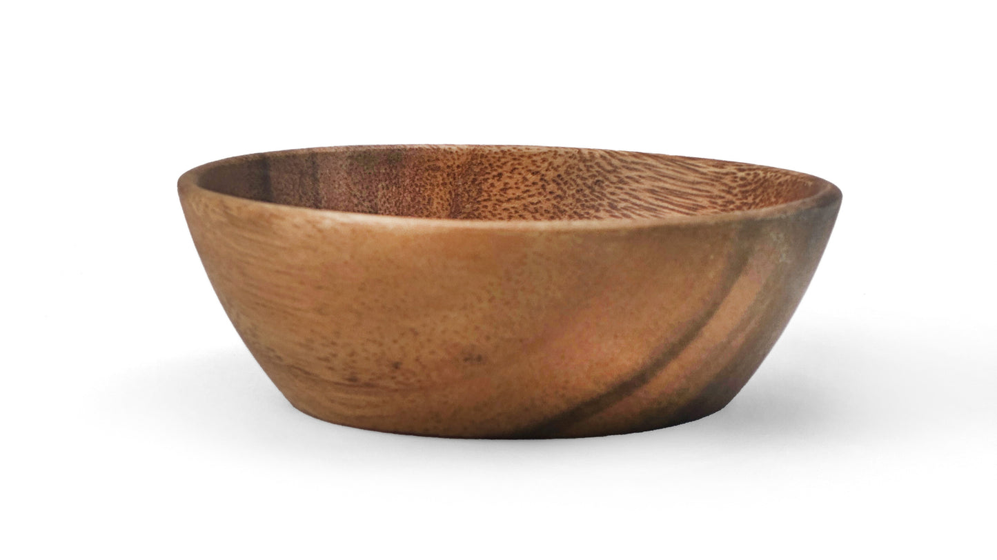Wooden Squash Bowl Spice Bowl Sauce Bowl Dipping Bowl
