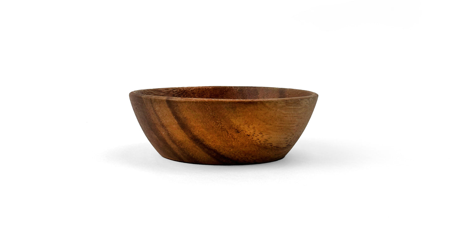 Wooden Squash Bowl Spice Bowl Sauce Bowl Dipping Bowl