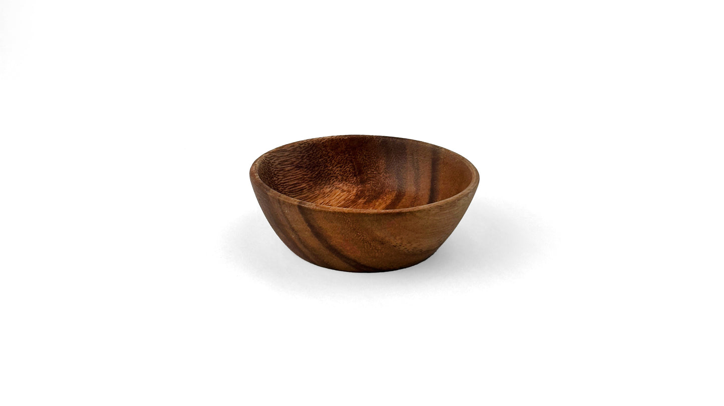 Wooden Squash Bowl Spice Bowl Sauce Bowl Dipping Bowl