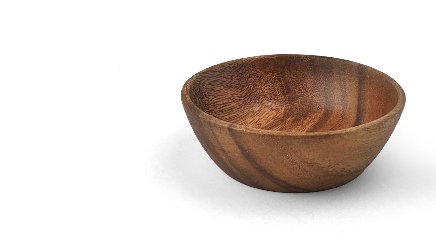 Wooden Squash Bowl Spice Bowl Sauce Bowl Dipping Bowl