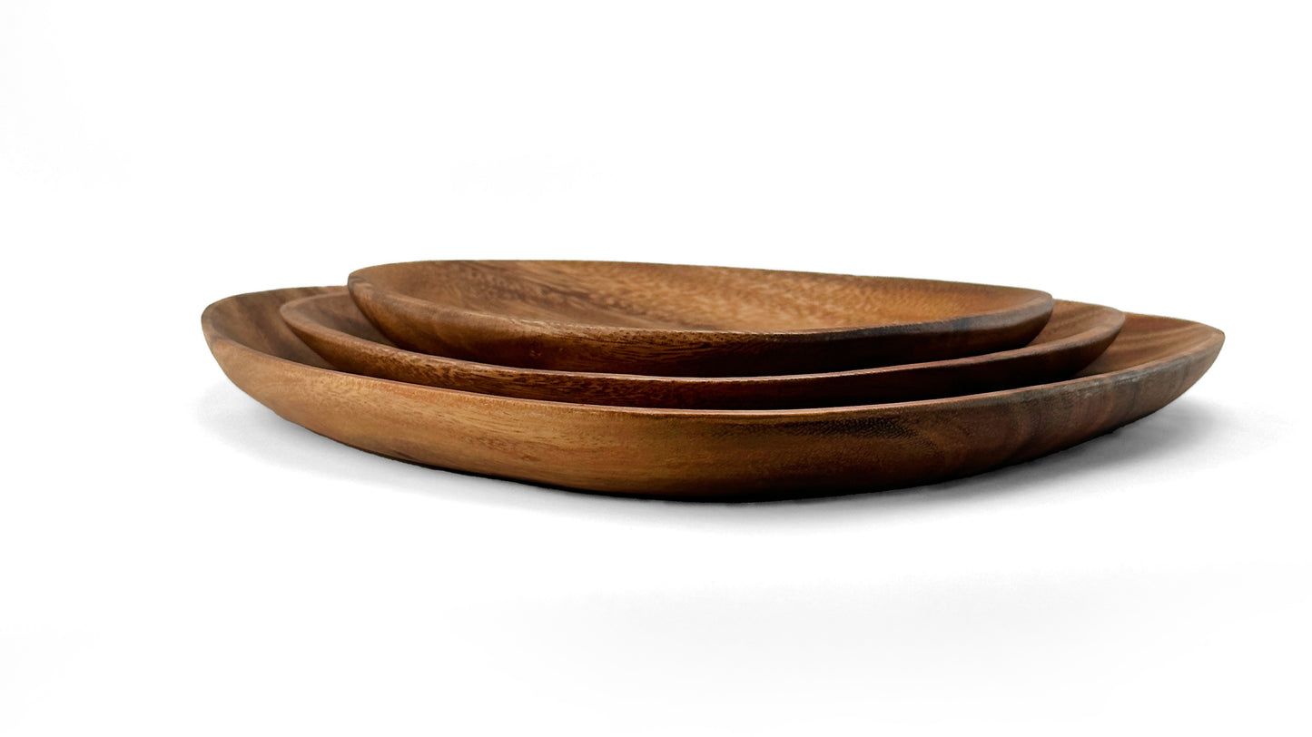 Wooden Triangle Plates Wooden Platter