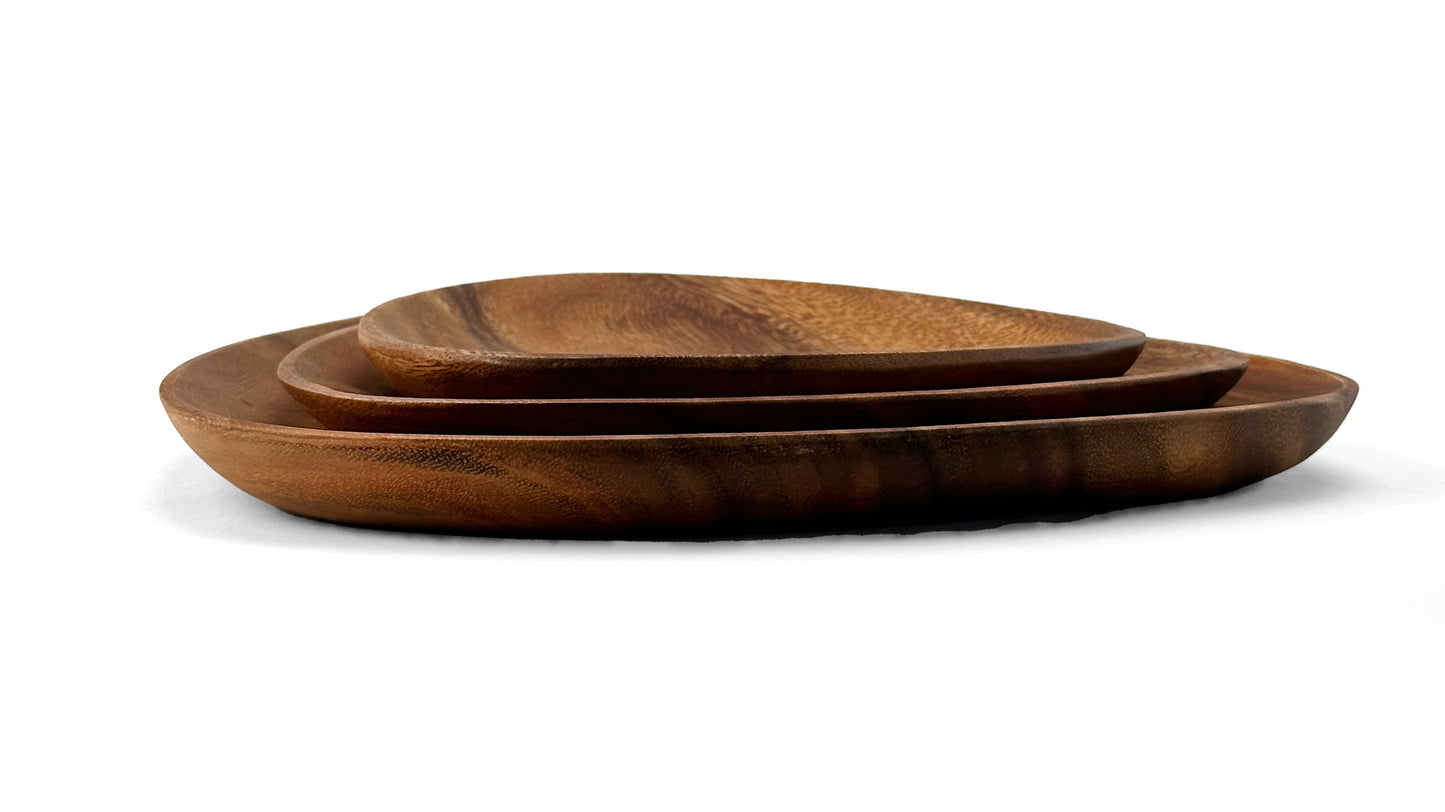 Wooden Triangle Plates Wooden Platter