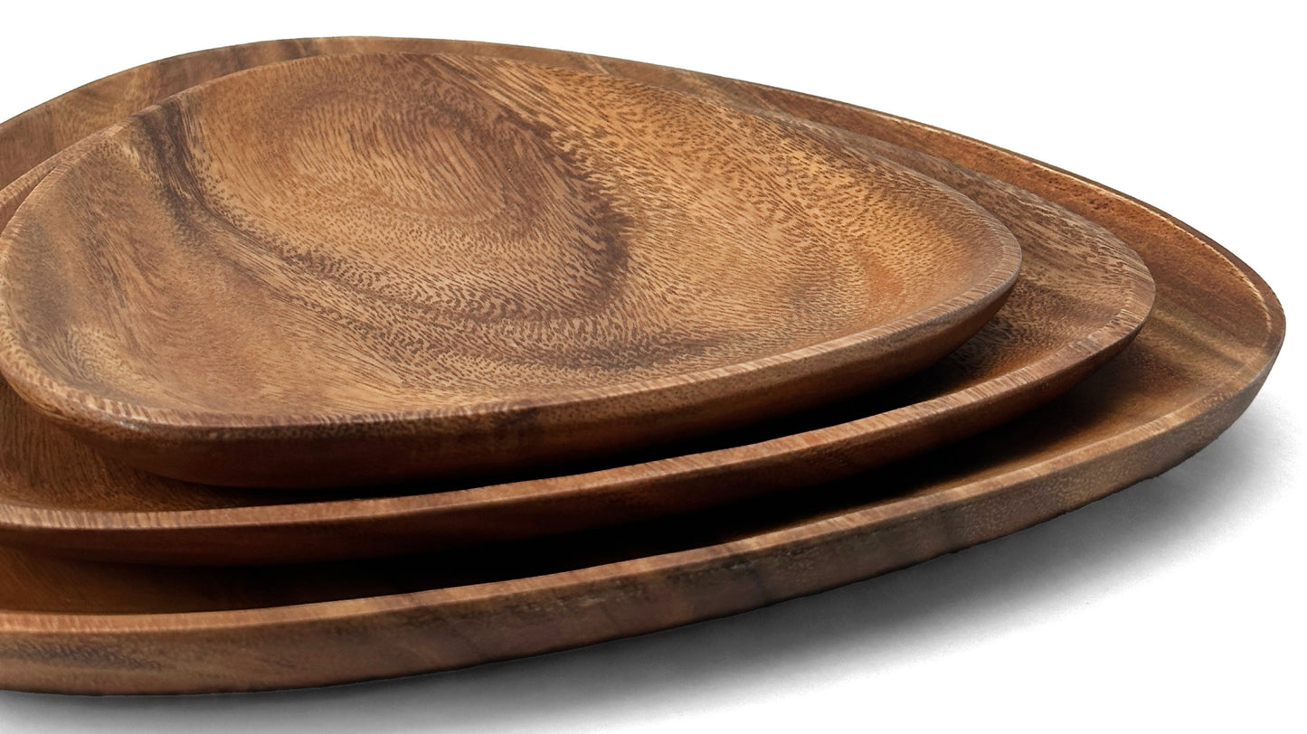 Wooden Triangle Plates Wooden Platter