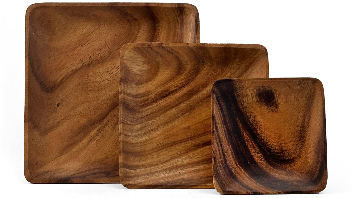 Wooden Square Plates Wooden Platter
