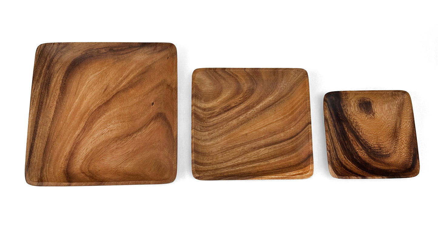 Wooden Square Plates Wooden Platter
