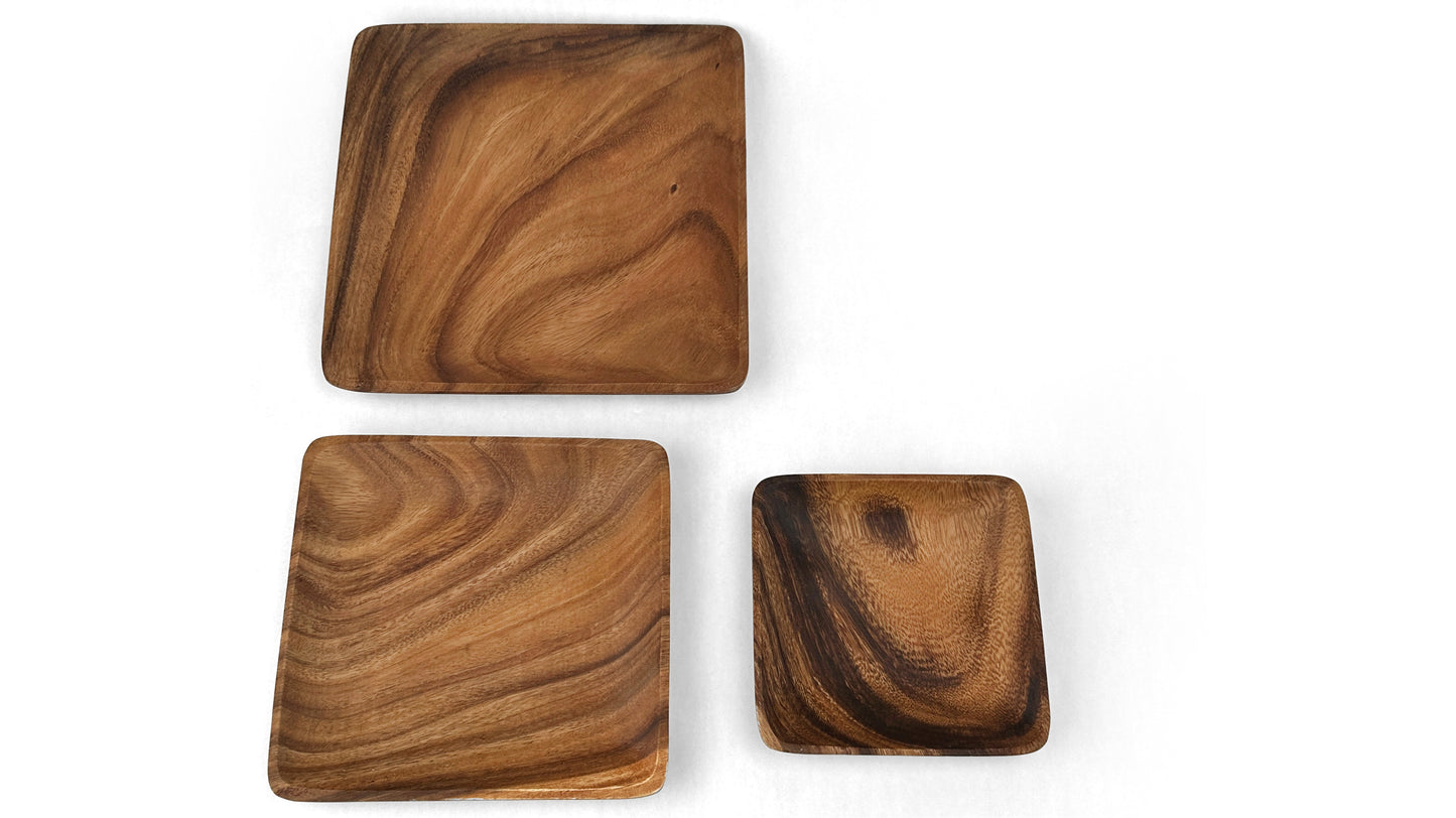 Wooden Square Plates Wooden Platter