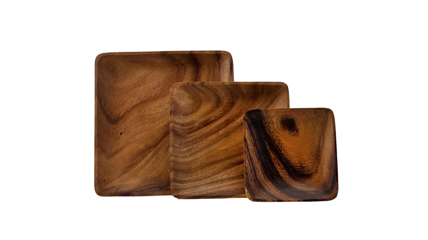Wooden Square Plates Wooden Platter