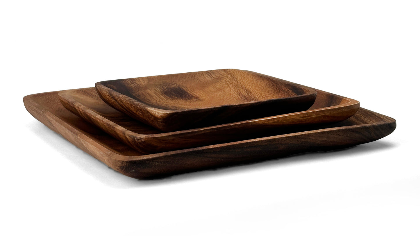 Wooden Square Plates Wooden Platter