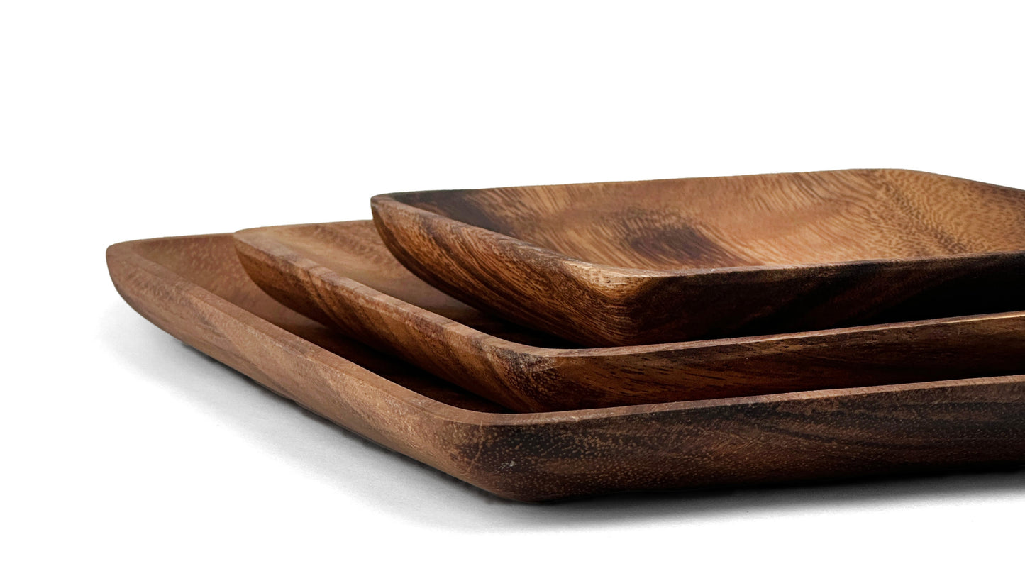 Wooden Square Plates Wooden Platter