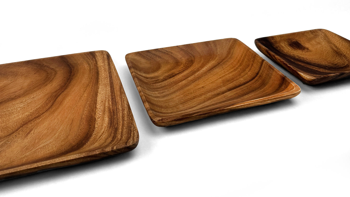 Wooden Square Plates Wooden Platter