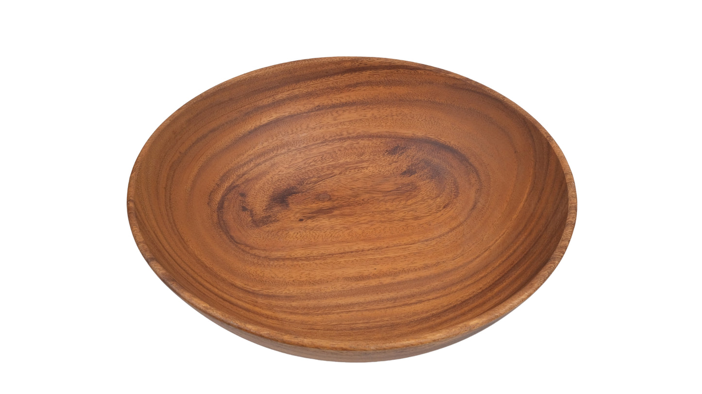 Wooden Wok Bowl Salad Bowl