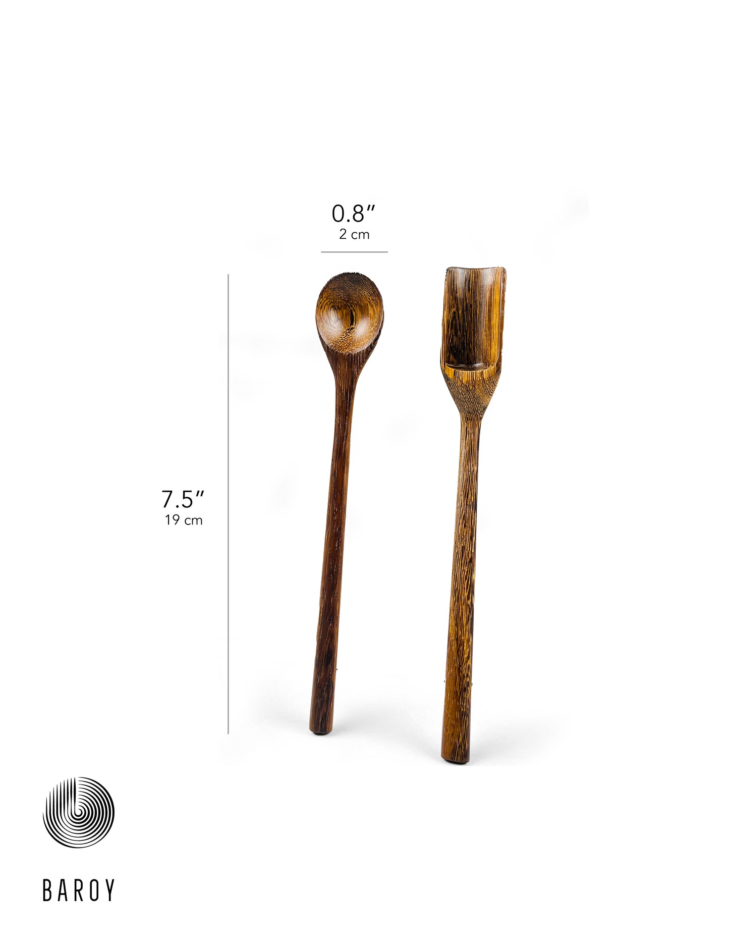 Wood Spice Scooper – Tall