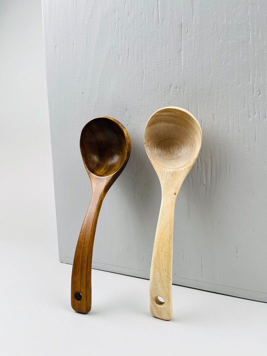 Wood Soup Ladle – Large With Slanted Handle