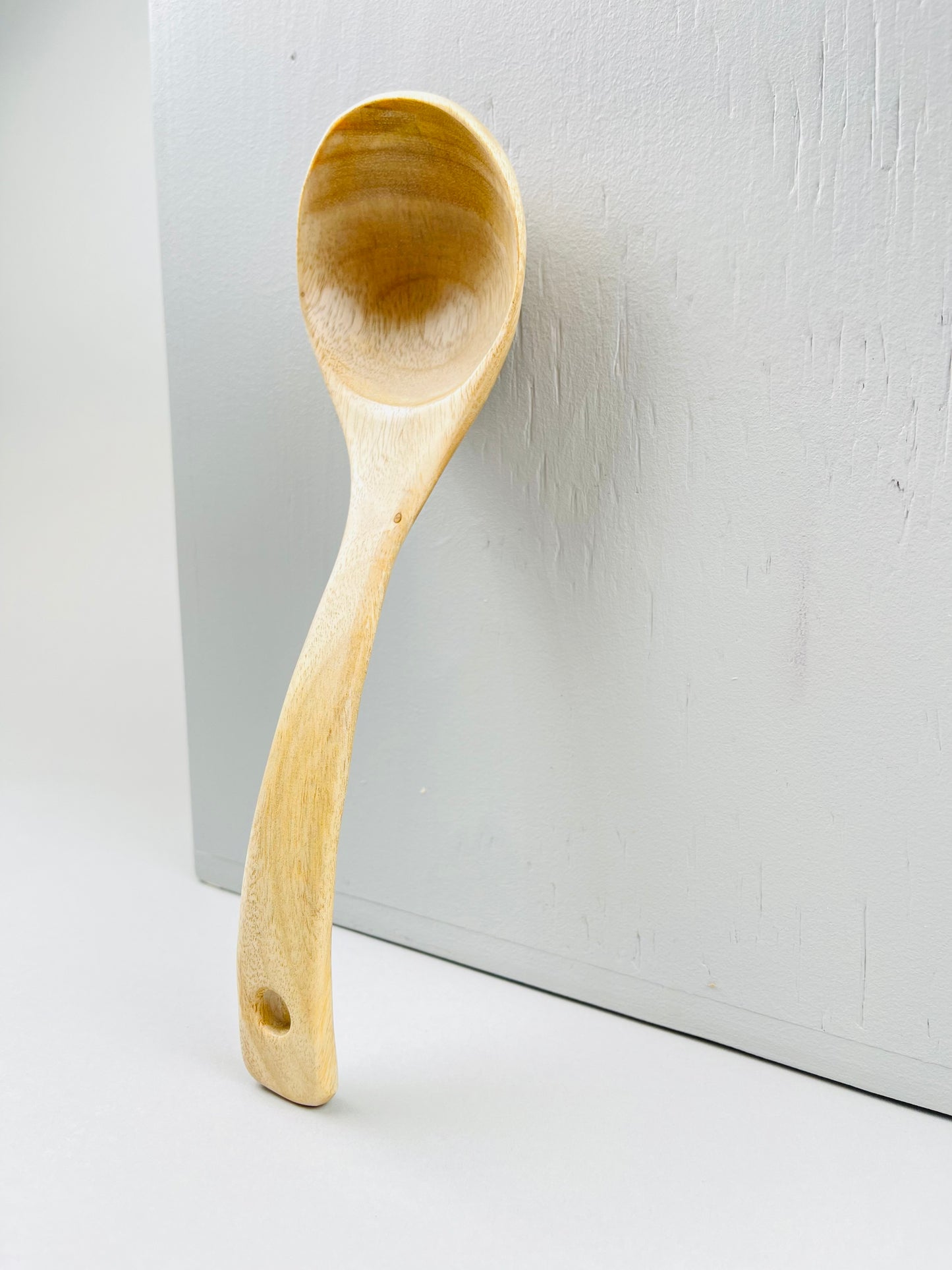 Wood Soup Ladle – Large With Slanted Handle