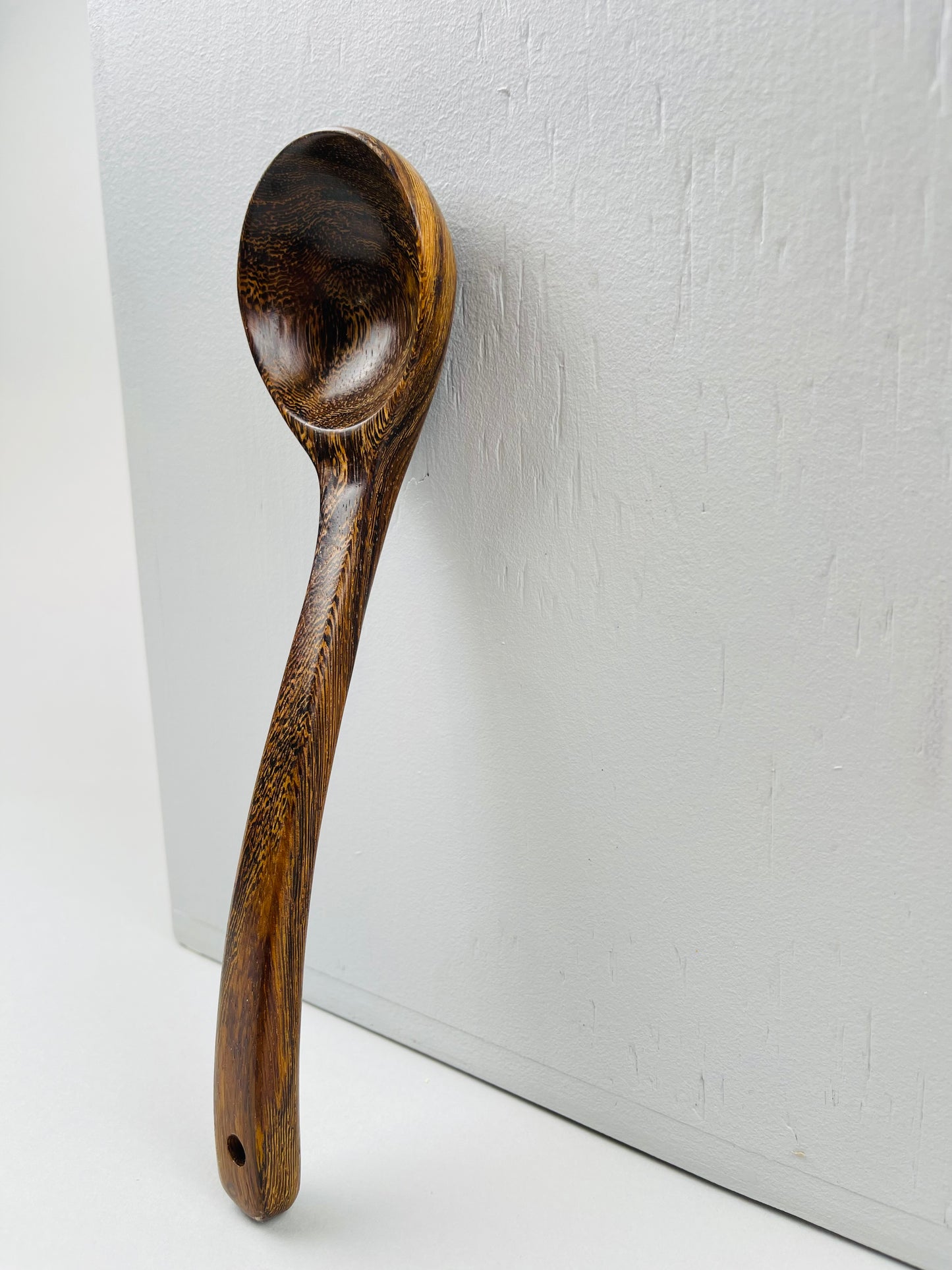 Wood Soup Ladle – Round and Oval with Slanted Handle